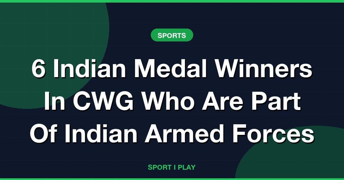 6 Indian Medal Winners In CWG Who Are Part Of Indian Armed Forces