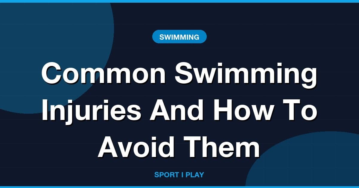 Common Swimming Injuries And How To Avoid Them
