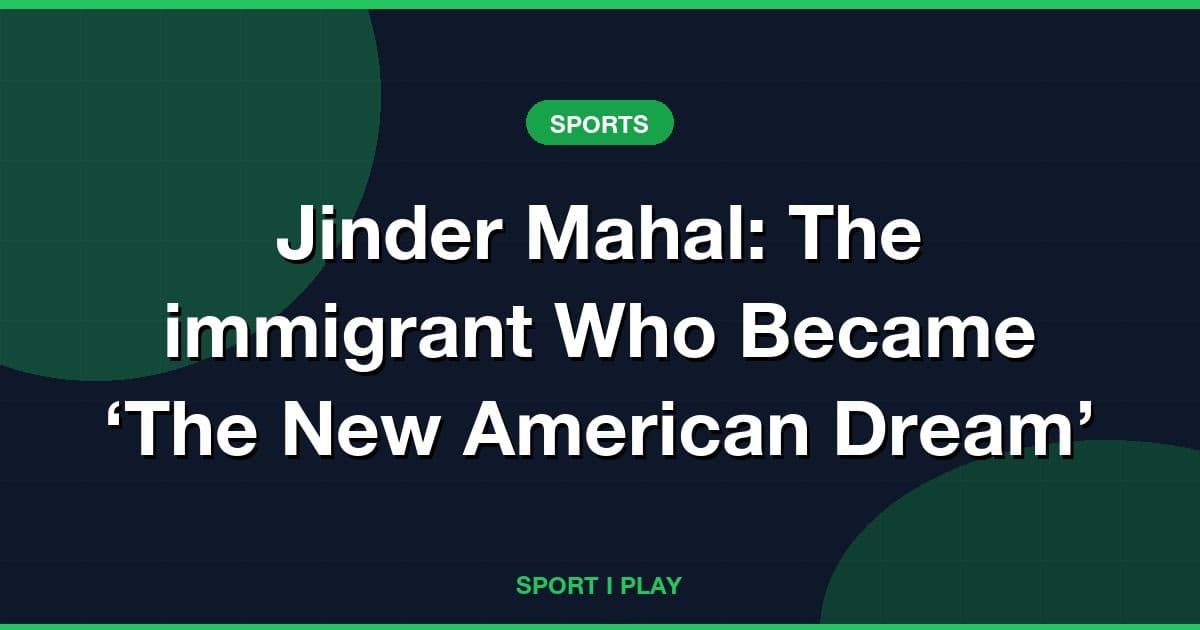 Jinder Mahal: The immigrant Who Became ‘The New American Dream’