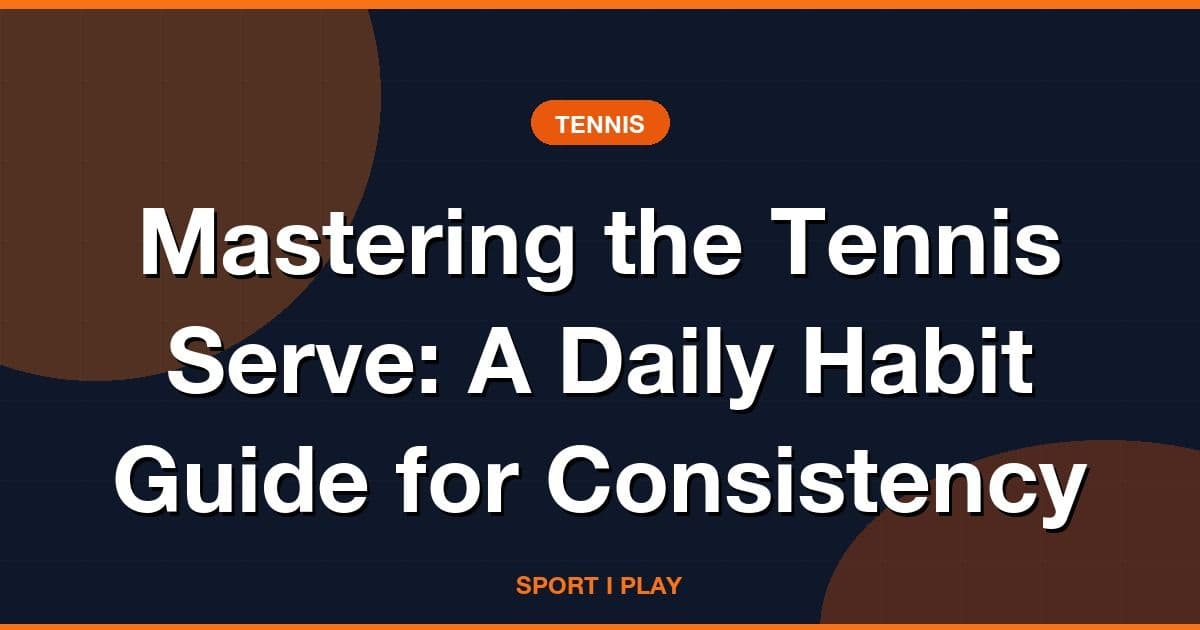 Mastering the Tennis Serve: A Daily Habit Guide for Consistency