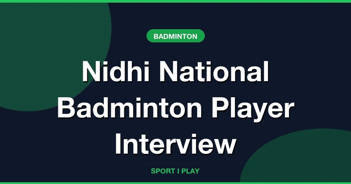 Nidhi National Badminton Player Interview
