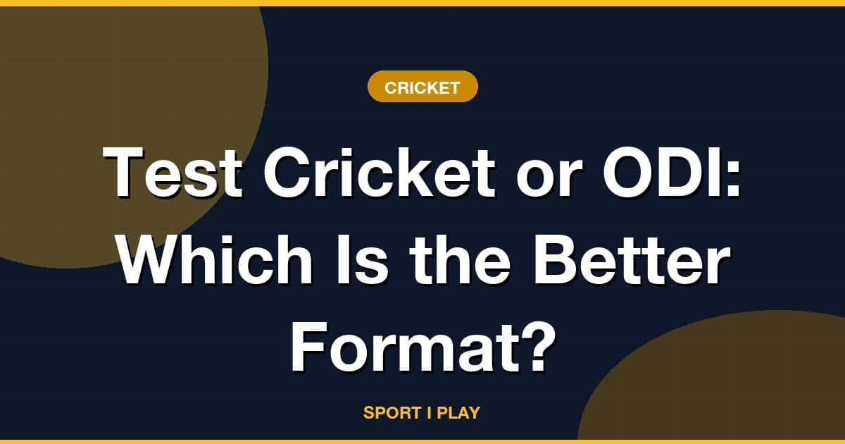 Test Cricket or ODI: Which Is the Better Format?