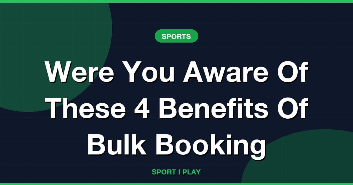 Were You Aware Of These 4 Benefits Of Bulk Booking